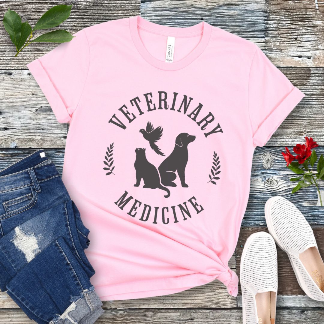 Vintage Style Veterinary Medicine T-Shirt