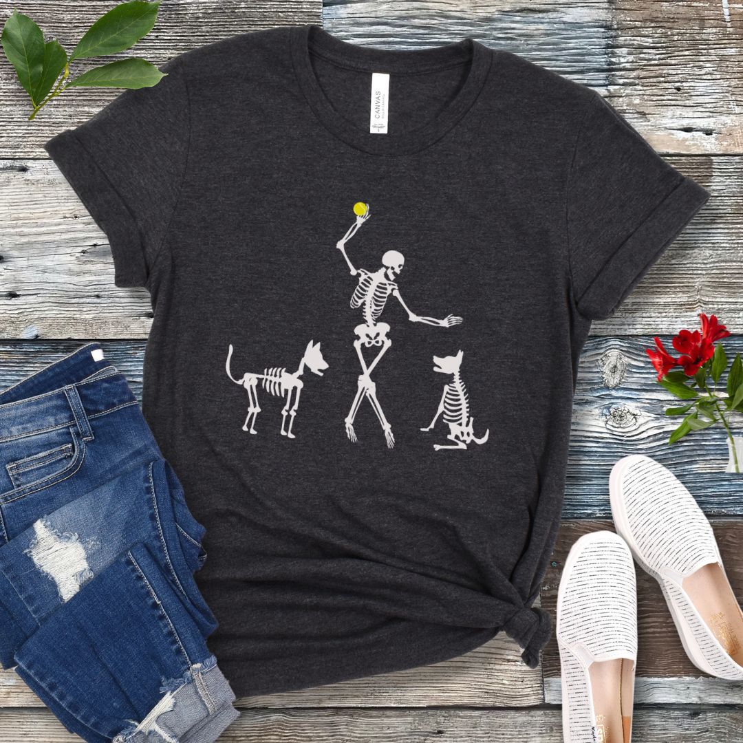 Skeleton Dogs Halloween T-Shirt