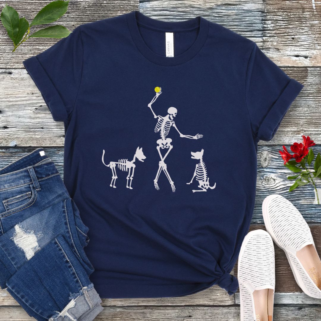 Skeleton Dogs Halloween T-Shirt