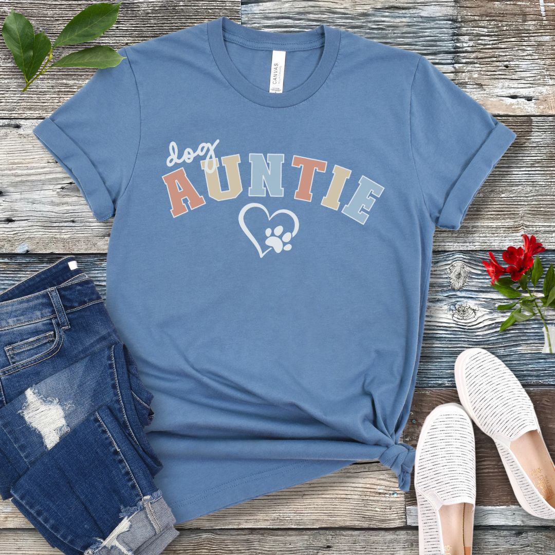 Dog Auntie Varsity T-Shirt
