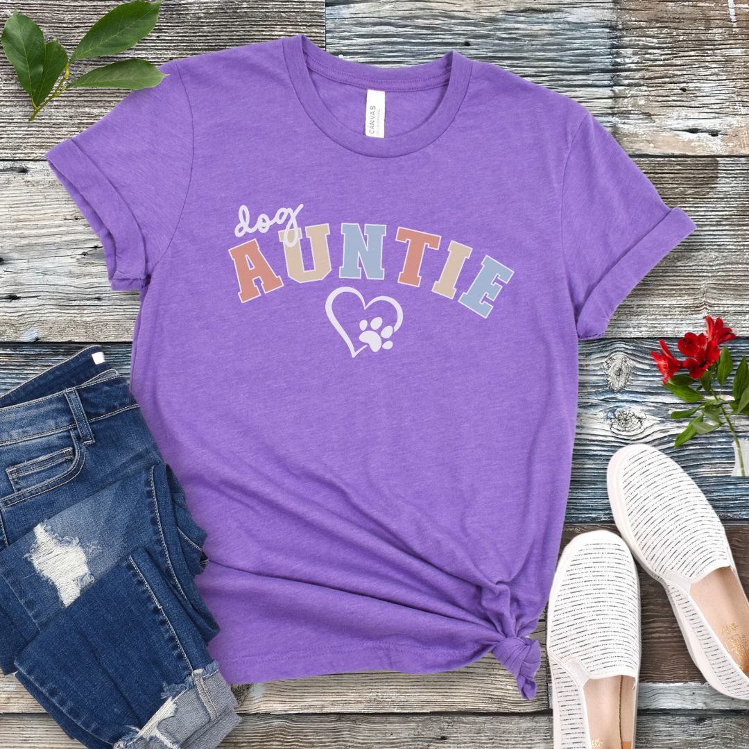 Dog Auntie Varsity T-Shirt