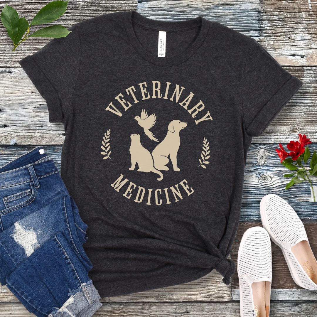 Vintage Style Veterinary Medicine T-Shirt