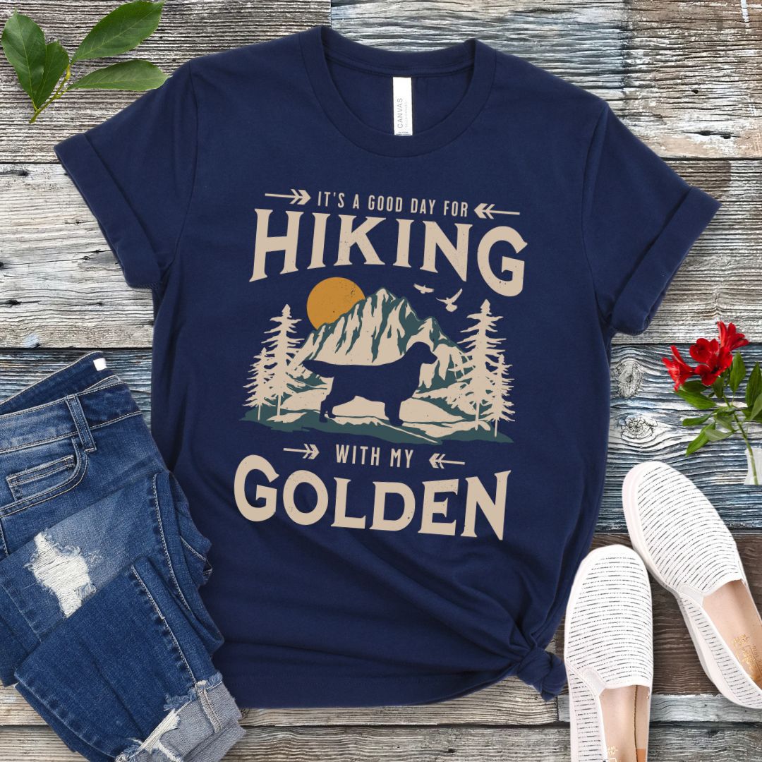 Golden Retriever Hiking T-Shirt