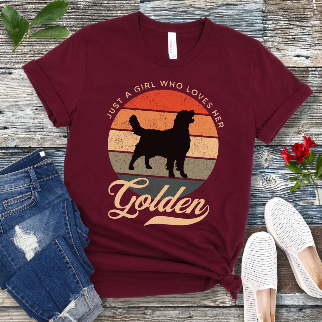 Just A Girl Golden T-Shirt
