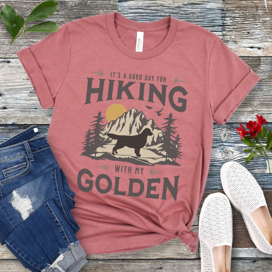 Golden Vintage Hiking T-Shirt