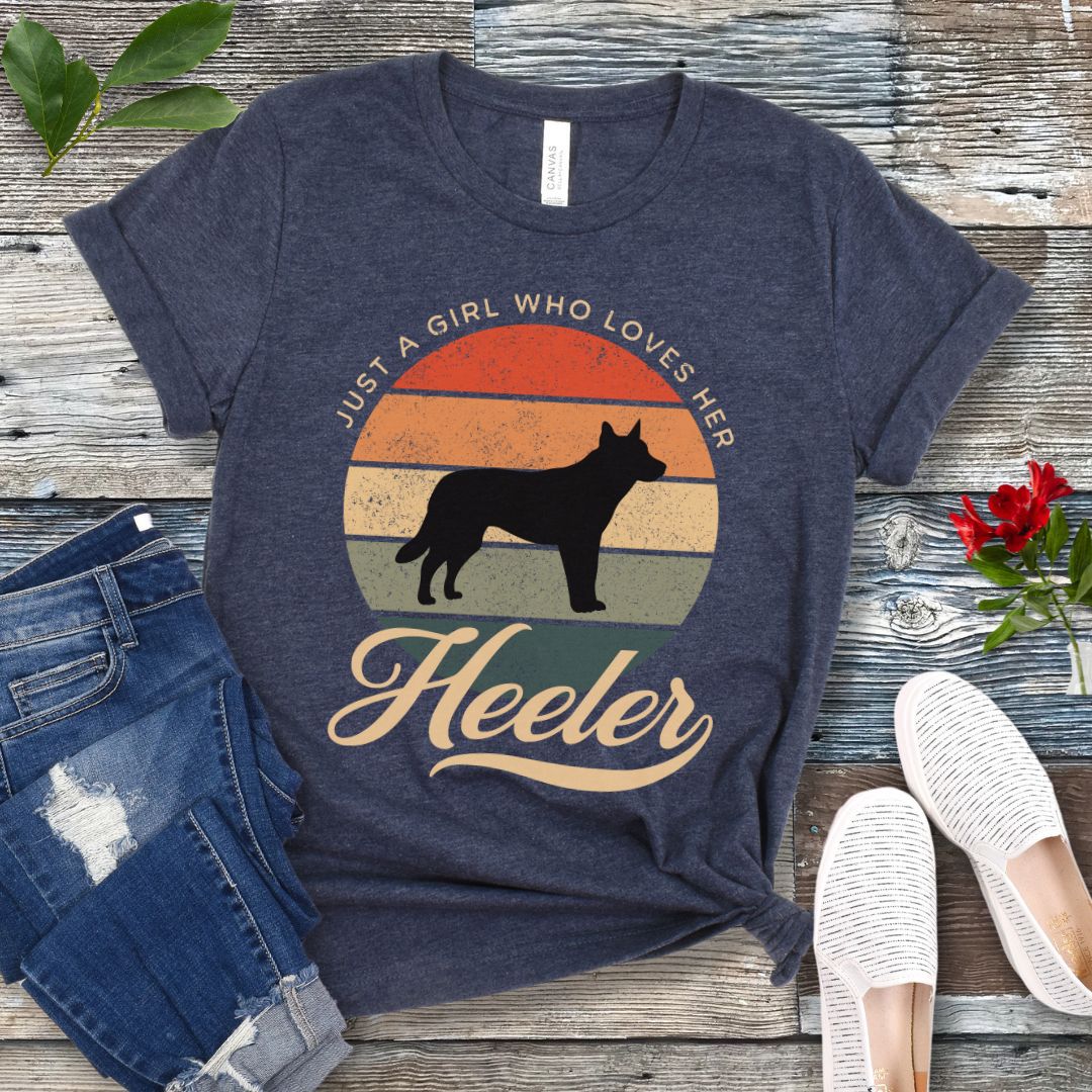 Just a Girl Who Loves Her Heeler T-Shirt