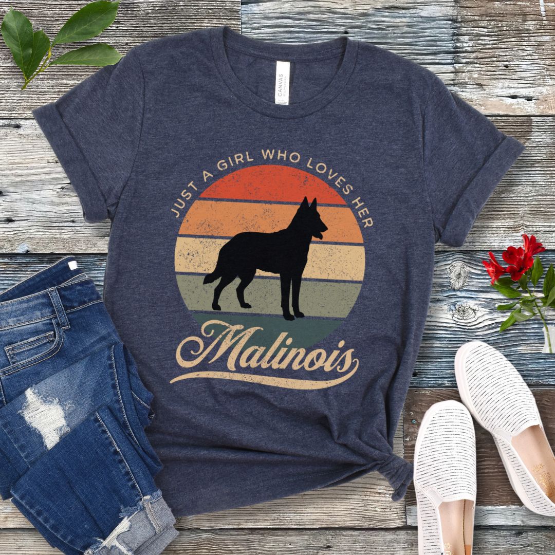 Girl Who Loves Her Malinois T-Shirt