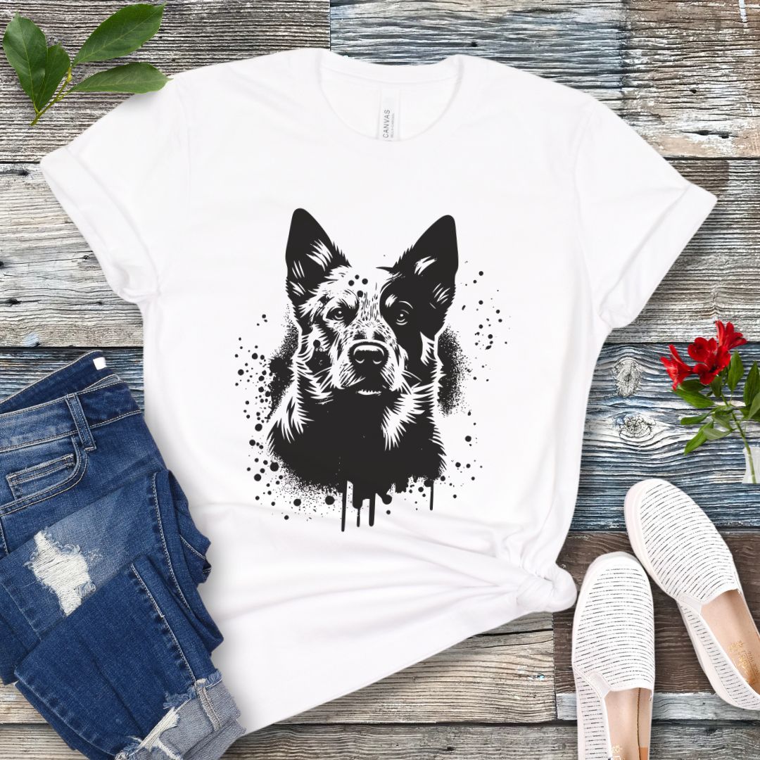 Heeler Cattle Dog Street Art T-Shirt