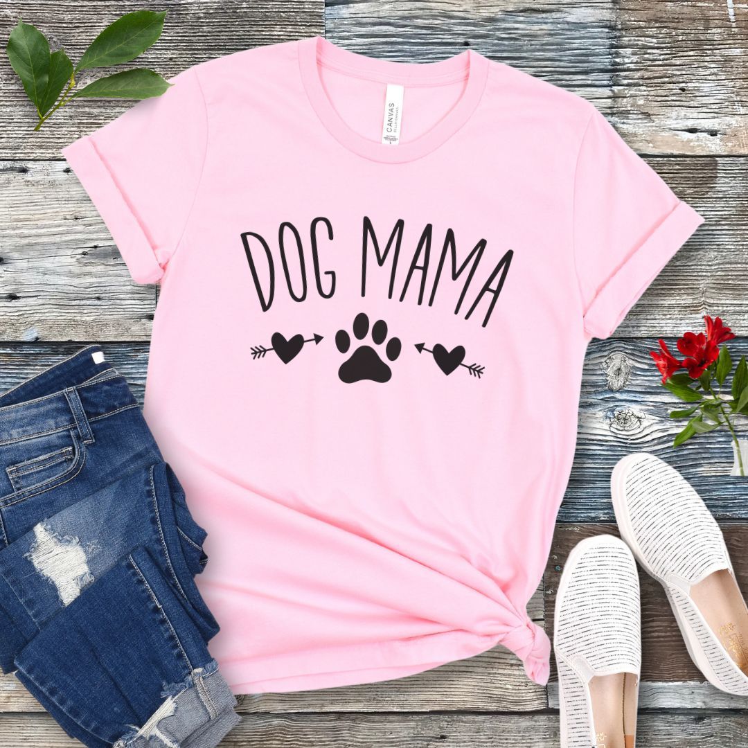Hearts and Paw Dog Mama T-Shirt