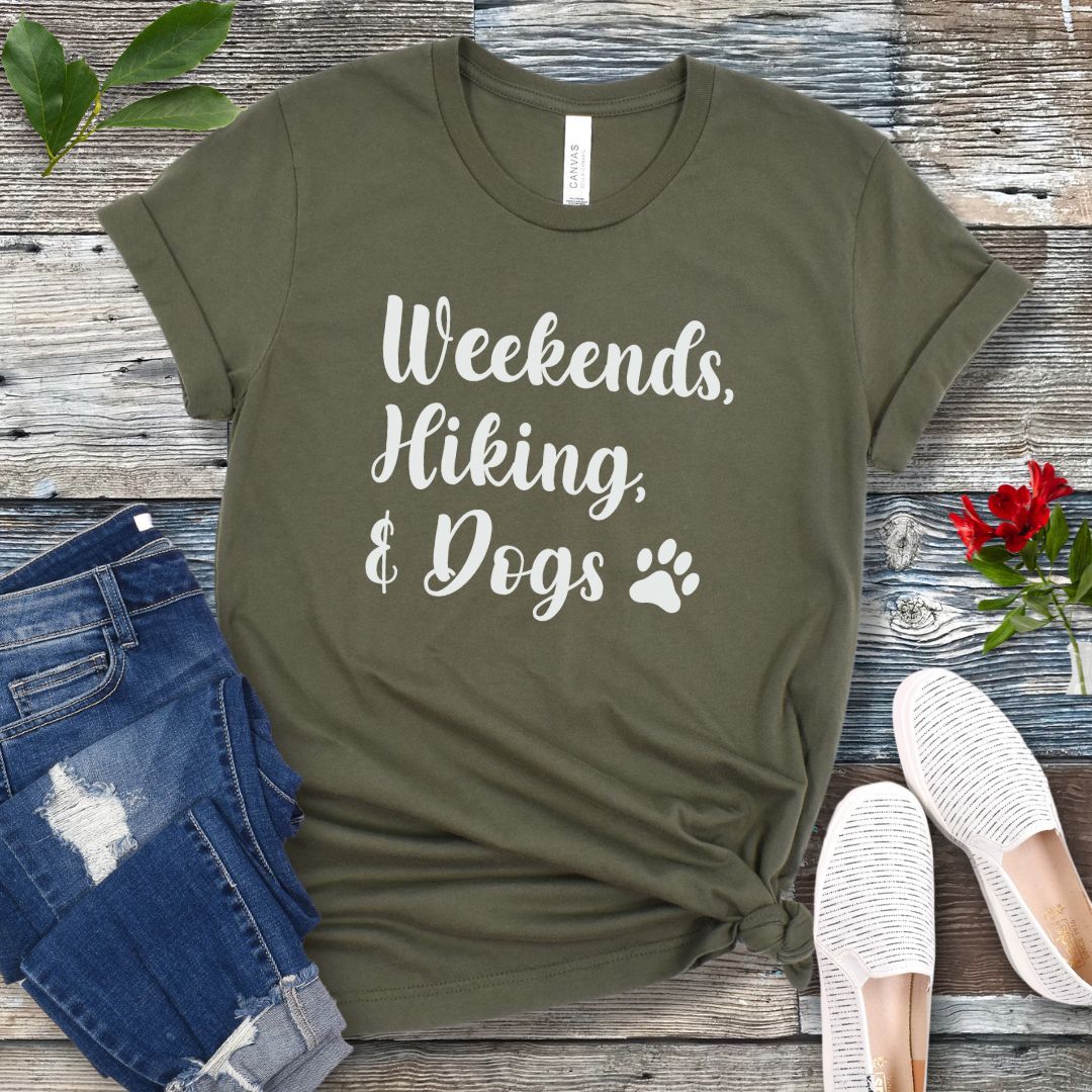 Weekends Hiking & Dogs T-Shirt