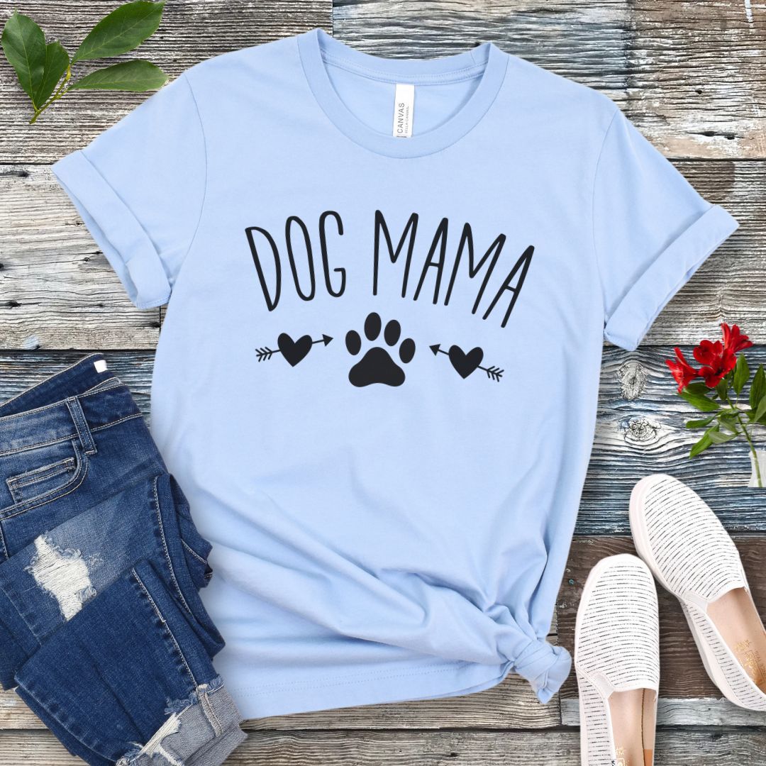 Hearts and Paw Dog Mama T-Shirt
