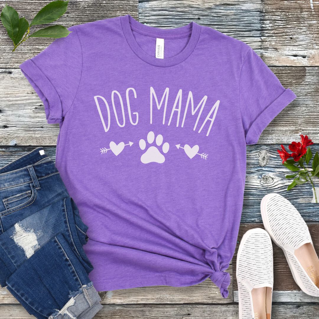 Hearts and Paw Dog Mama T-Shirt