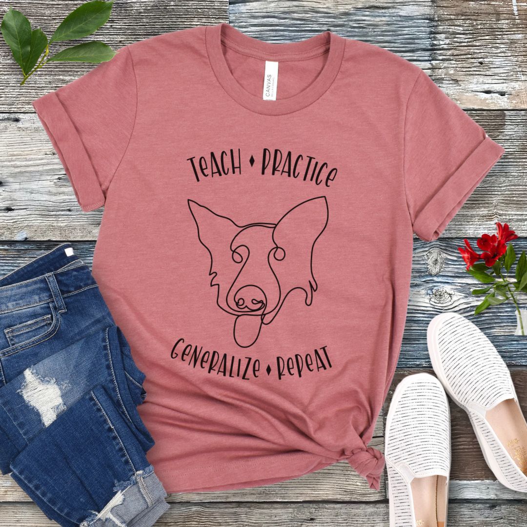 Teach Practice Generalize Repeat T-Shirt
