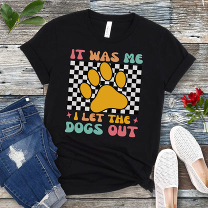 Checkered Dogs Out T-Shirt