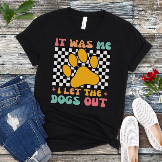 Checkered Dogs Out T-Shirt
