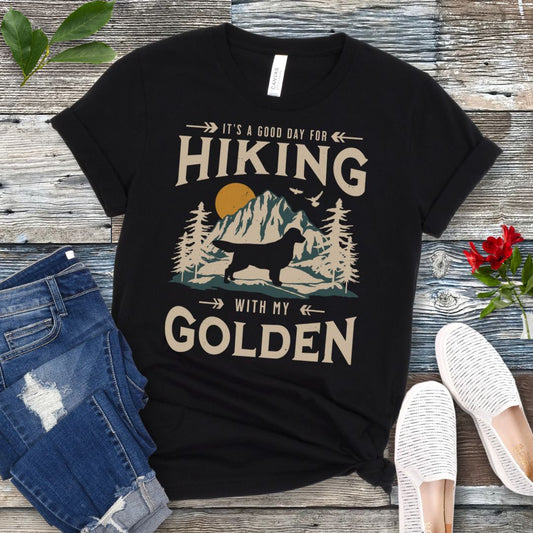 Golden Retriever Hiking T-Shirt