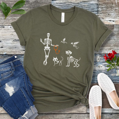 Veterinary Halloween Skeletons T-Shirt