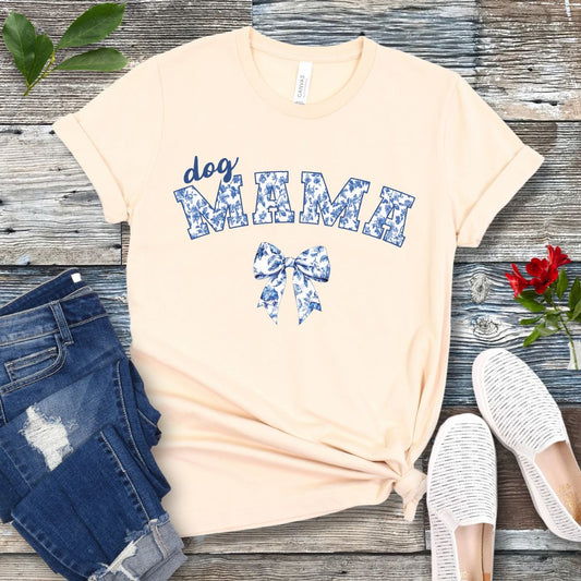 Coquette Charm Dog Mama T-Shirt