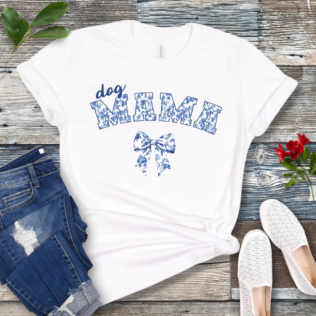 Coquette Charm Dog Mama T-Shirt