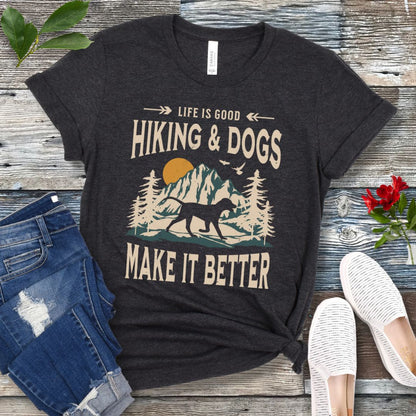 Dog Lover Hiking T-Shirt