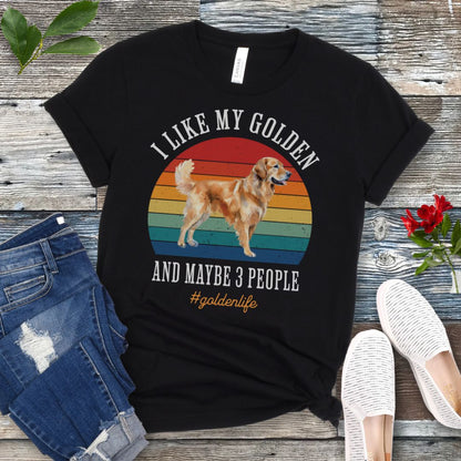 Golden and 3 People T-Shirt