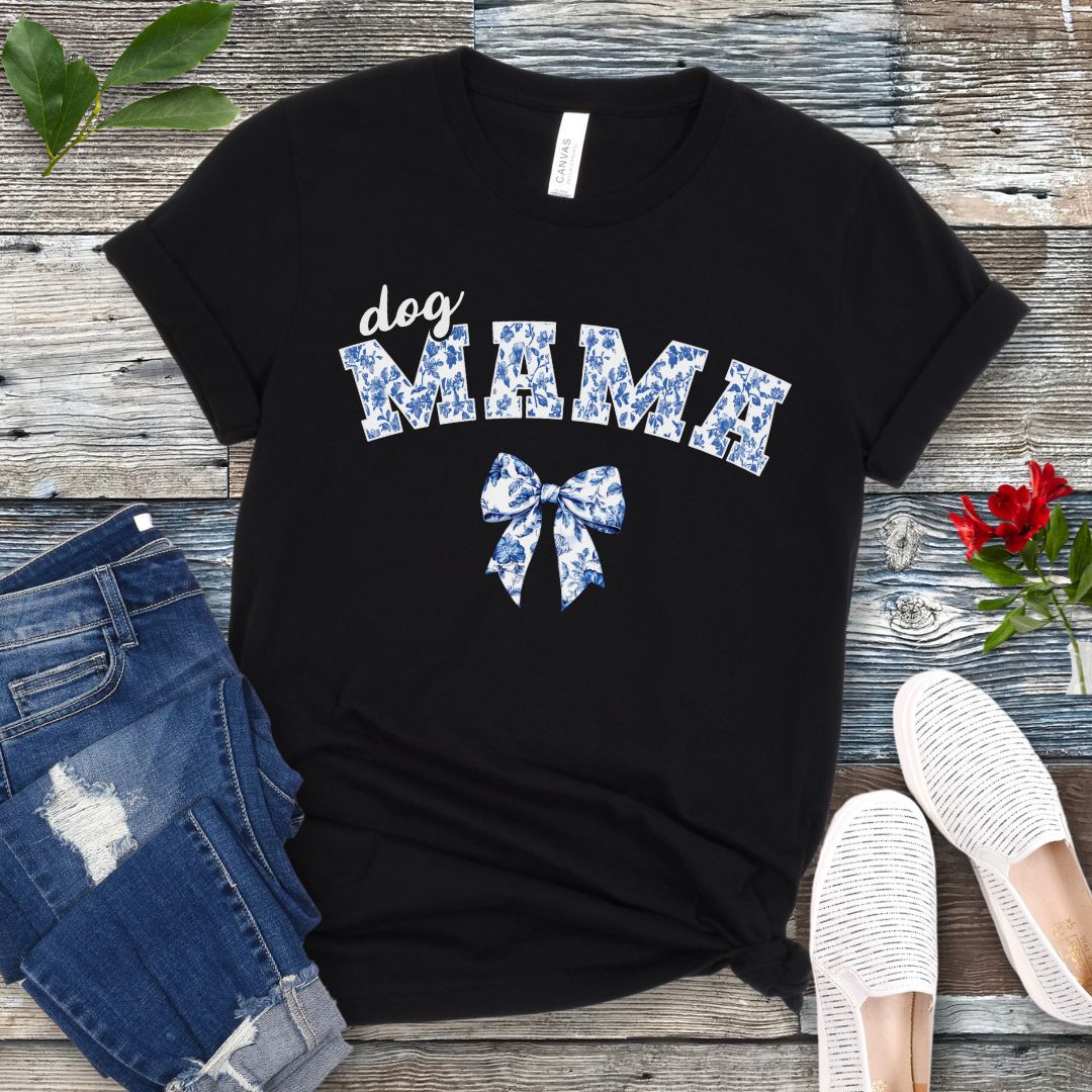 Coquette Charm Dog Mama T-Shirt