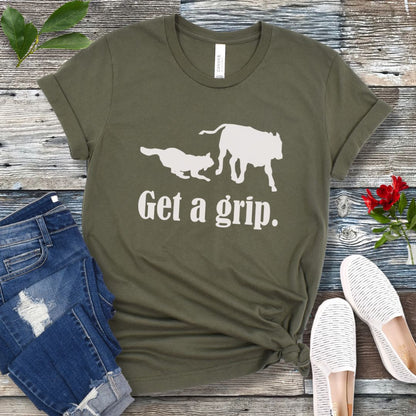 Get A Grip Heeler Cattle Dog T-Shirt