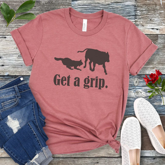 Get A Grip Heeler Cattle Dog T-Shirt