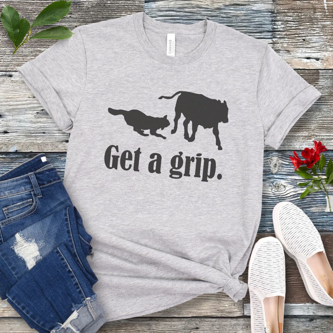 Get A Grip Heeler Cattle Dog T-Shirt