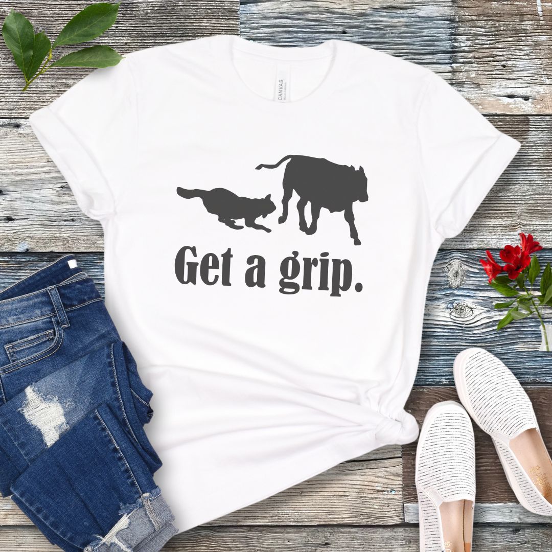 Get A Grip Heeler Cattle Dog T-Shirt