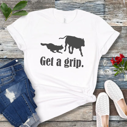 Get A Grip Heeler Cattle Dog T-Shirt