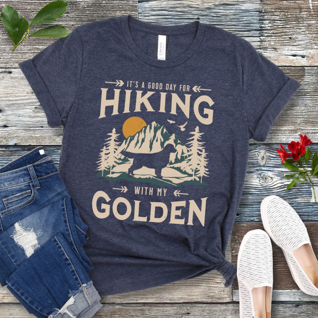 Golden Retriever Hiking T-Shirt