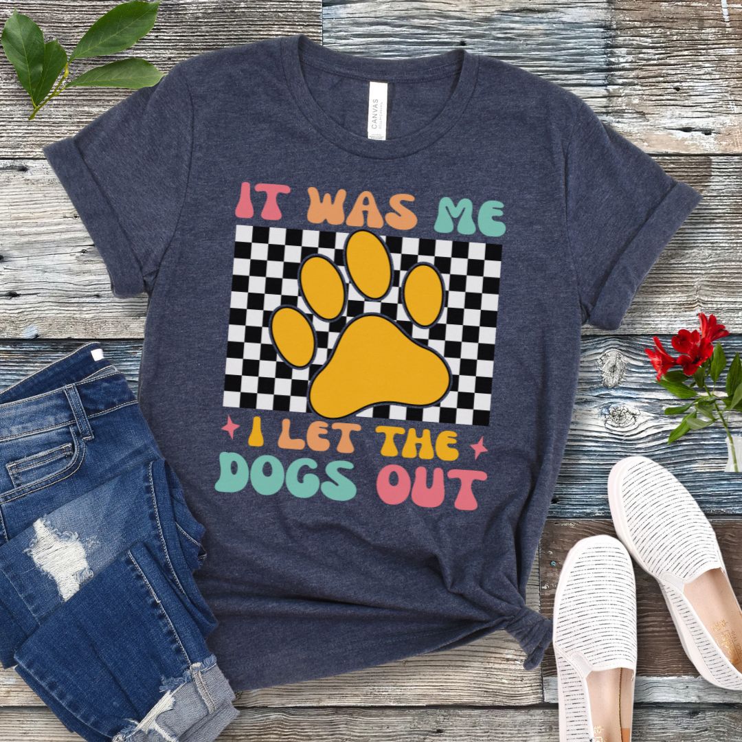 Checkered Dogs Out T-Shirt