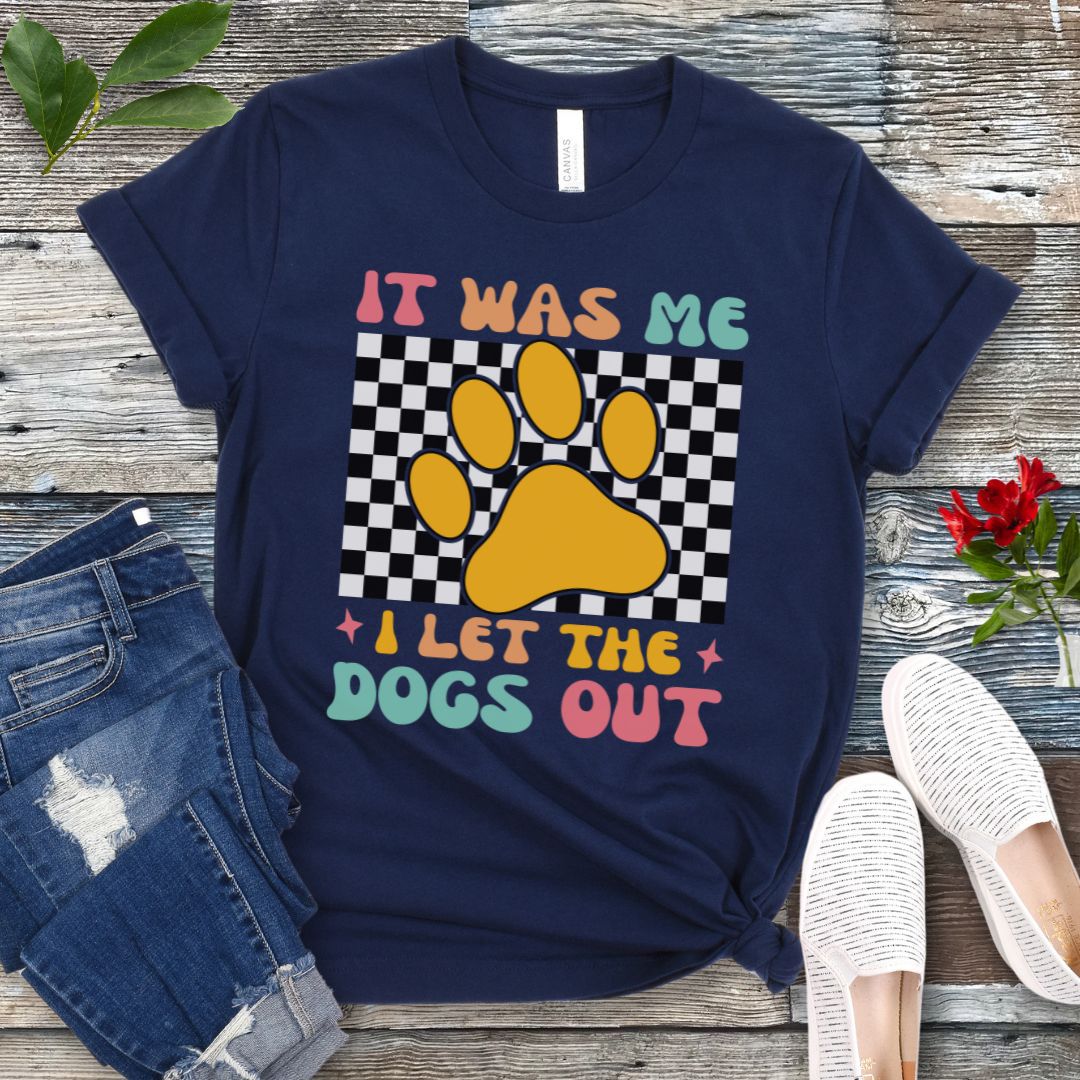 Checkered Dogs Out T-Shirt