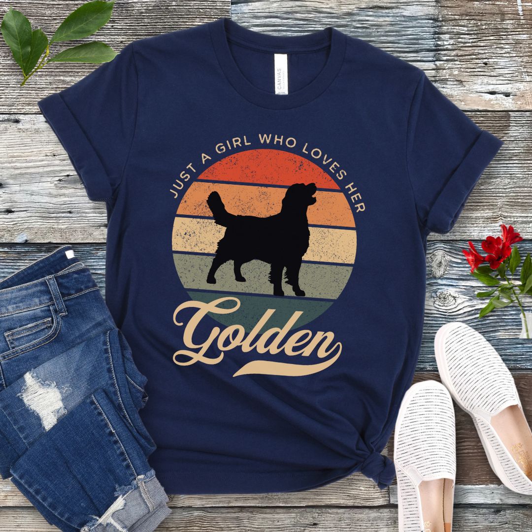 Just A Girl Golden T-Shirt