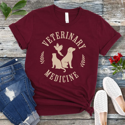 Vintage Style Veterinary Medicine T-Shirt