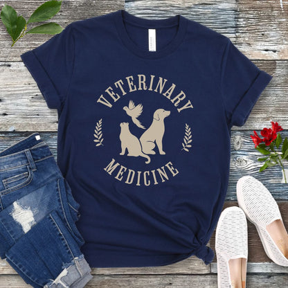 Vintage Style Veterinary Medicine T-Shirt