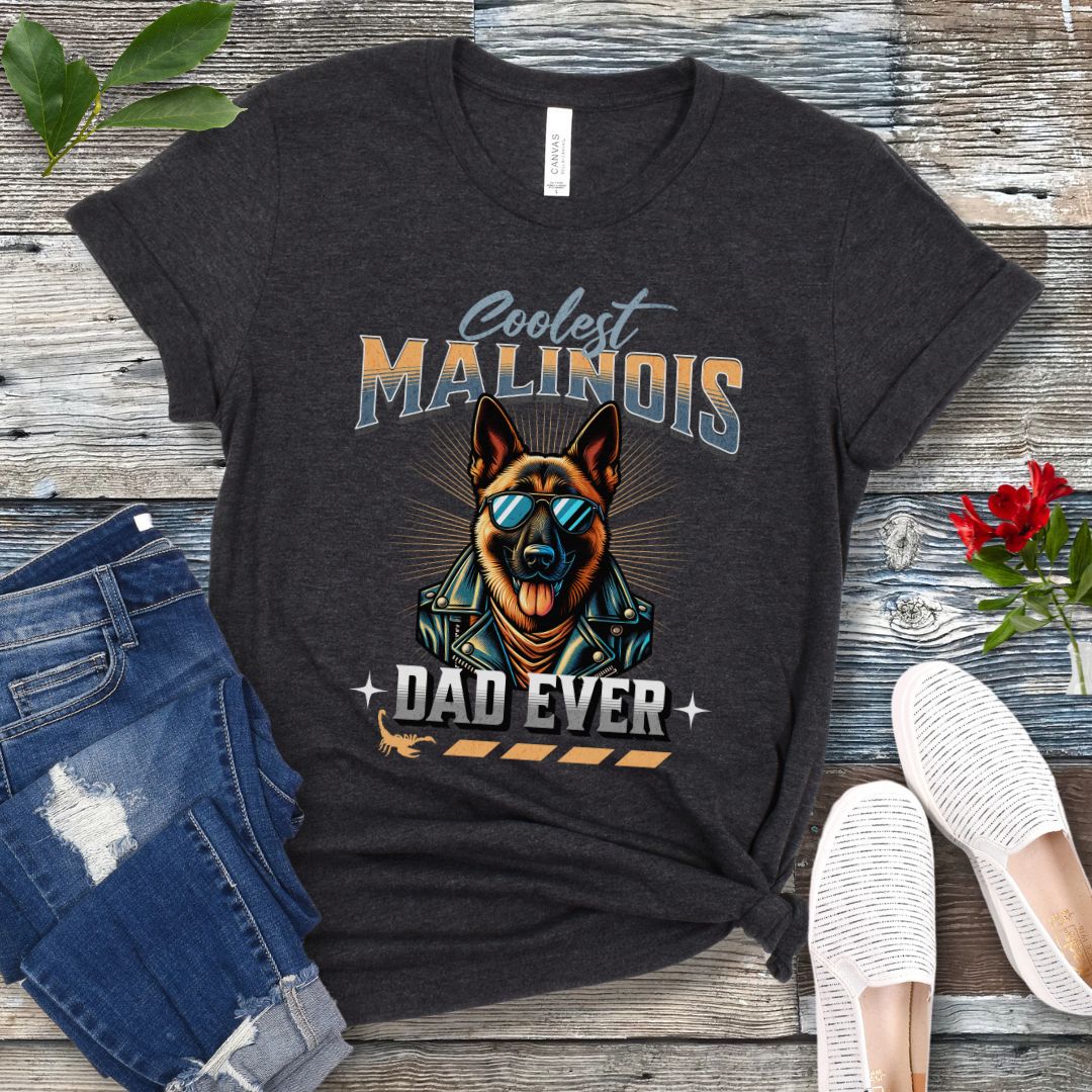 Coolest Malinois Dad T-Shirt