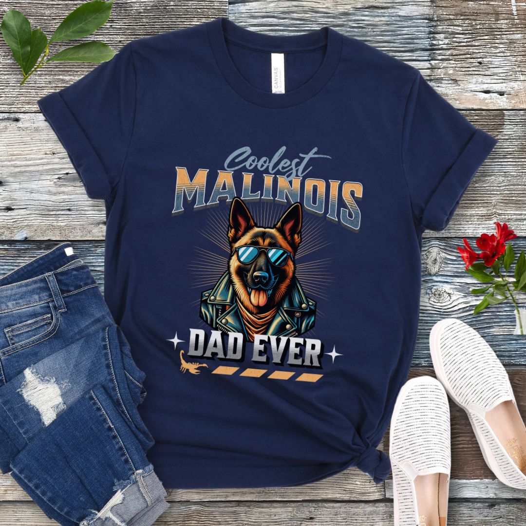 Coolest Malinois Dad T-Shirt