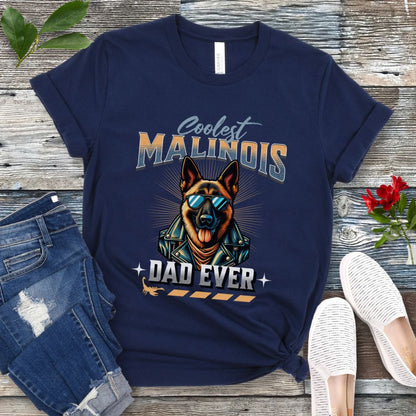 Coolest Malinois Dad T-Shirt