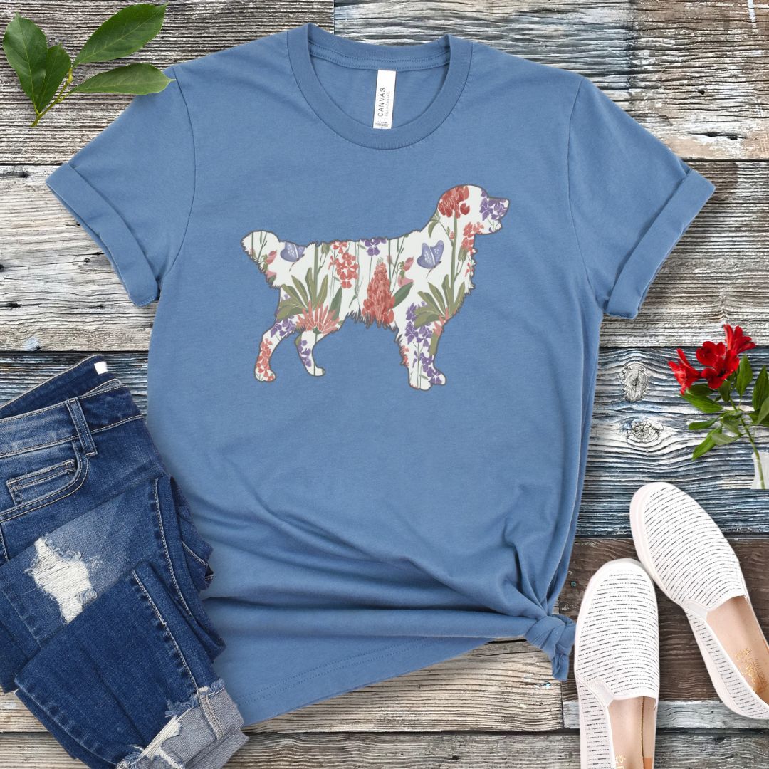 Spring Wildflowers Golden T-Shirt