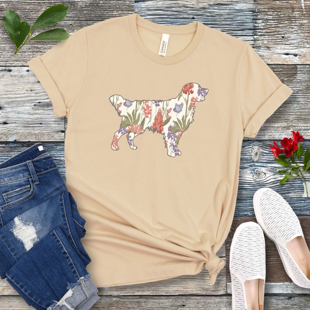 Spring Wildflowers Golden T-Shirt