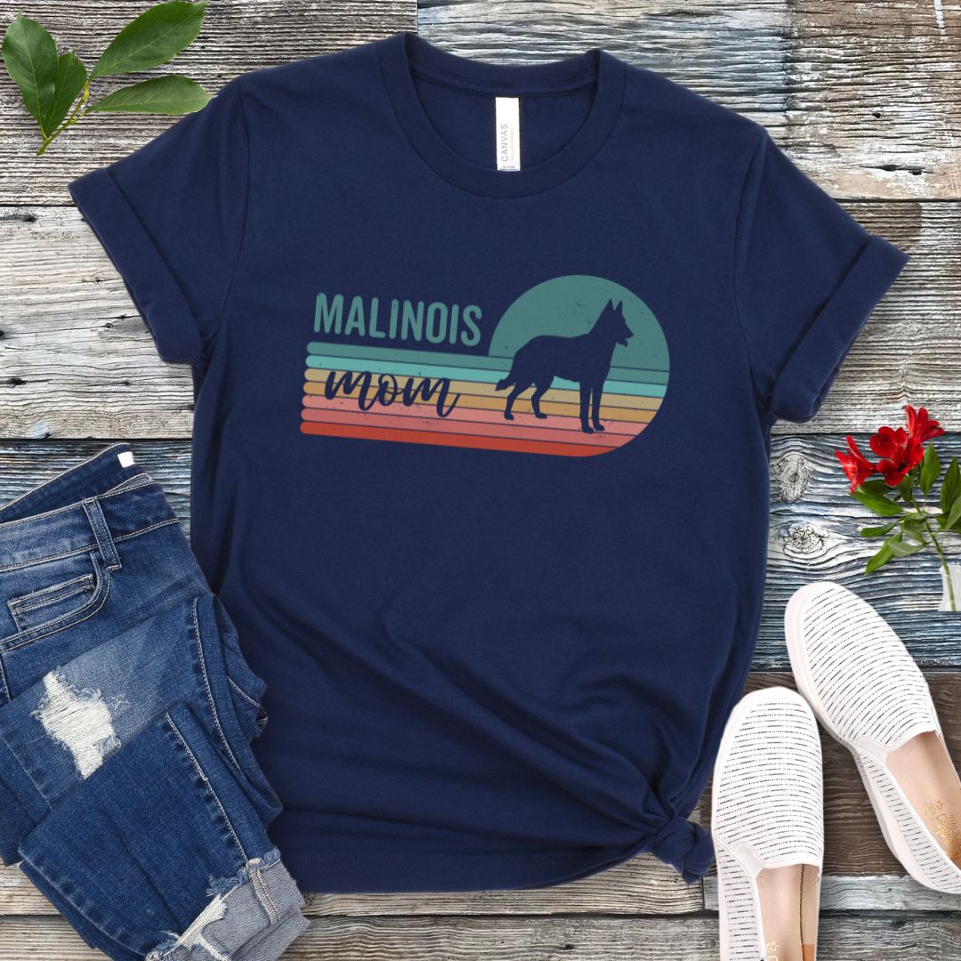 Retro Malinois Mom T-Shirt