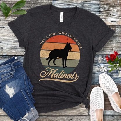 Girl Who Loves Her Malinois T-Shirt
