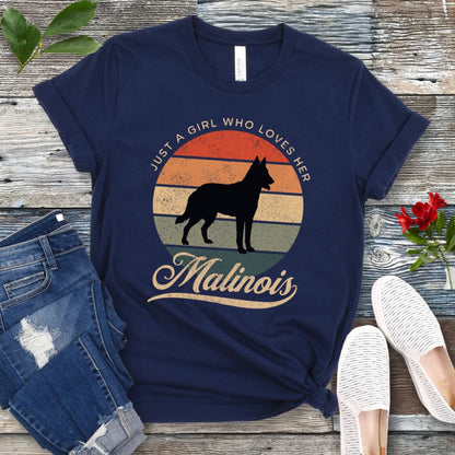 Girl Who Loves Her Malinois T-Shirt