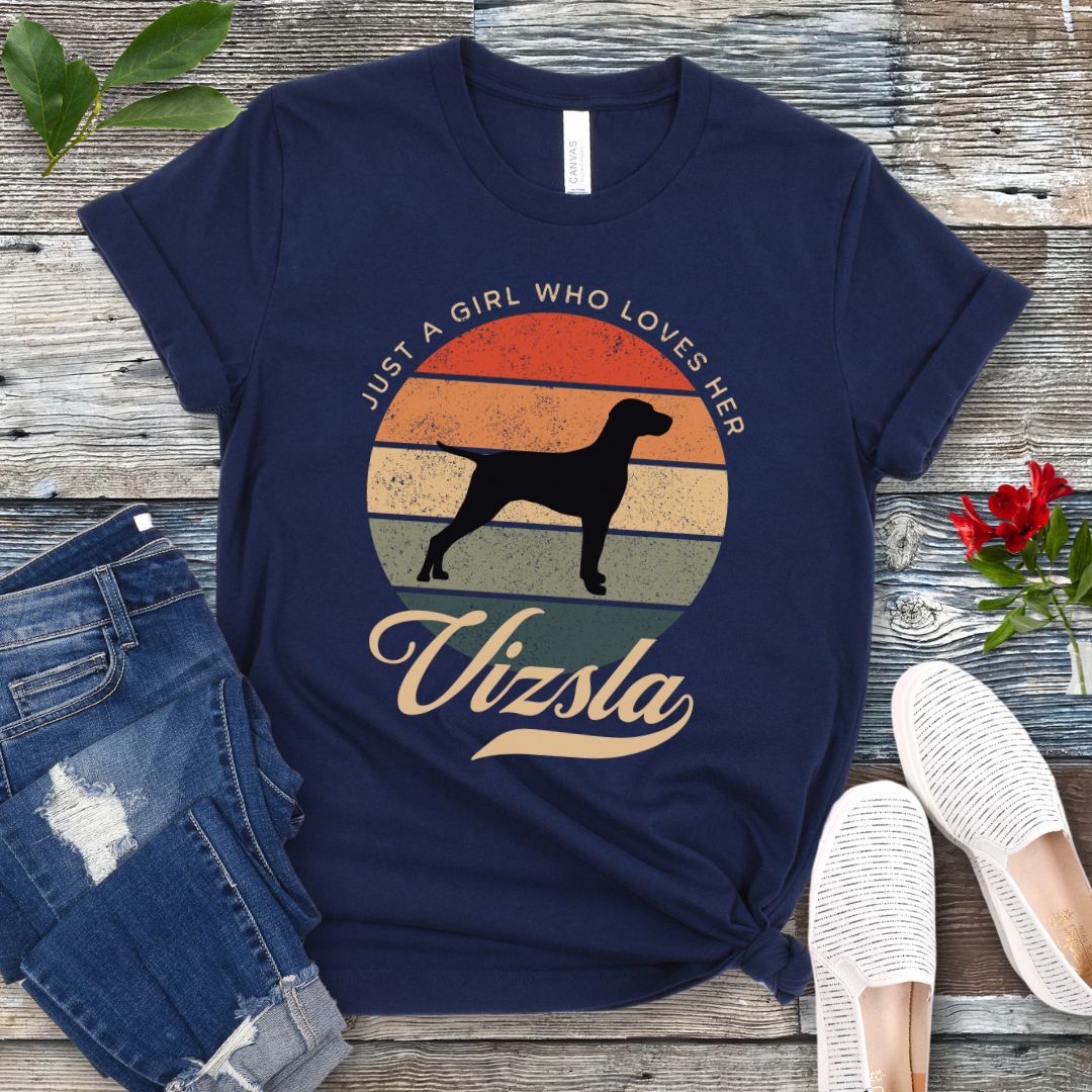 Girl Who Loves Vizsla T-Shirt