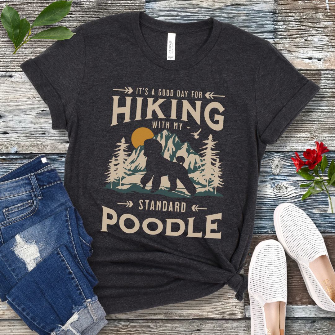Hiking With Standard Poodle T-Shirt