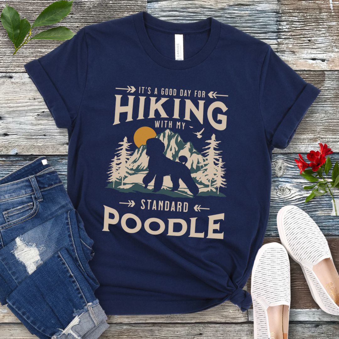 Hiking With Standard Poodle T-Shirt