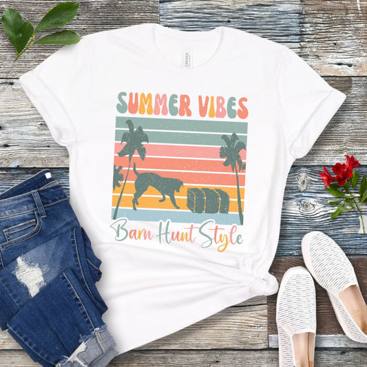 Summer Vibes Barn Hunt T-Shirt