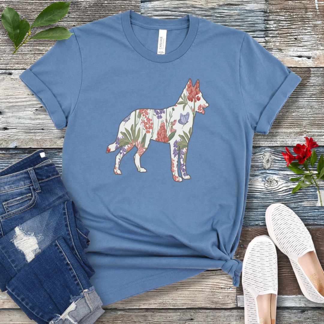 Spring Wildflowers Malinois T-Shirt